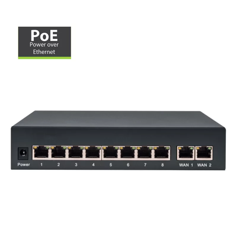 Switch Rede Amiko LS-TR812 8+2 Puertas POE