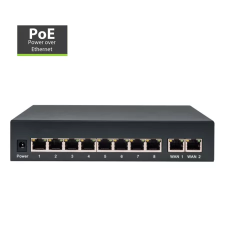 Switch Rede Amiko LS-TR812 8+2 Puertas POE
