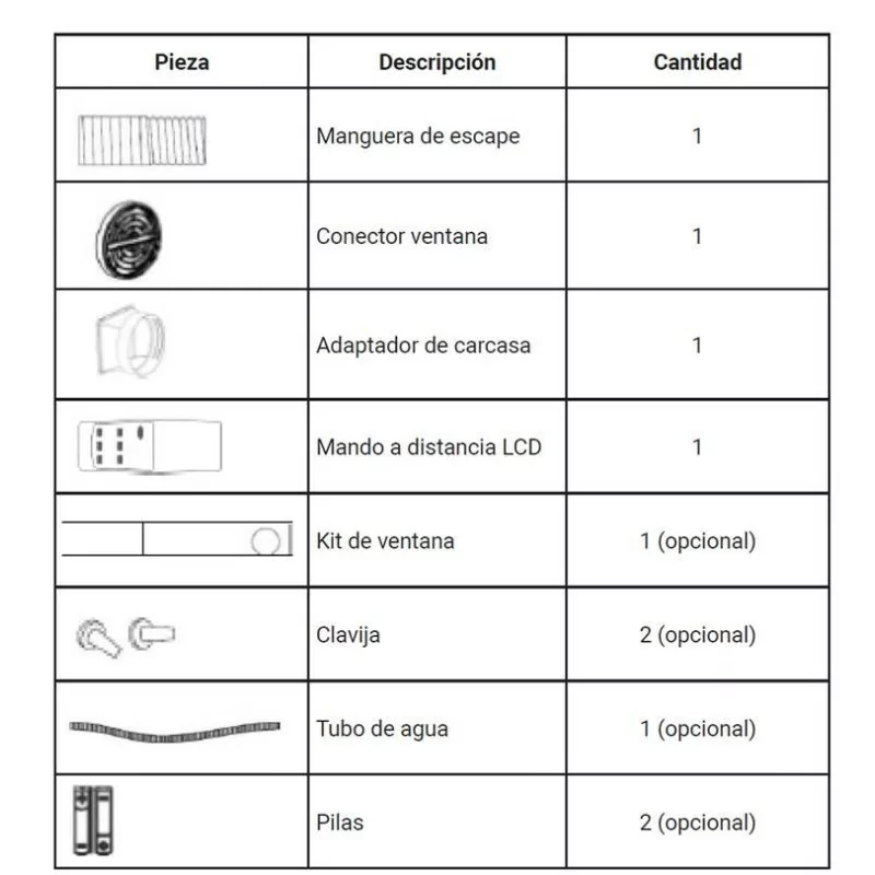 Aire Acondicionado Portátil 9000 BTU (Frio/Quente) + Kit de Janela - AIRAWA - AIRPB09POR