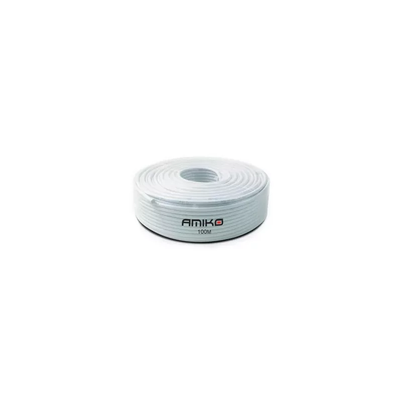 Cable Coaxial Amiko 100M Trishield - Alta Blindagem Cable Coaxial Amiko 100M Trishield - Alta Blindagem