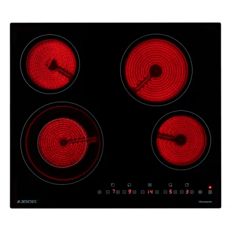 Placa Vitrocerámica Jocel - (4 Zonas – 7000W - Controlo Tátil) - JP4EV021267