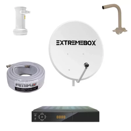 Kit TV Satélite Essencial - Amiko HD8165 WiFi