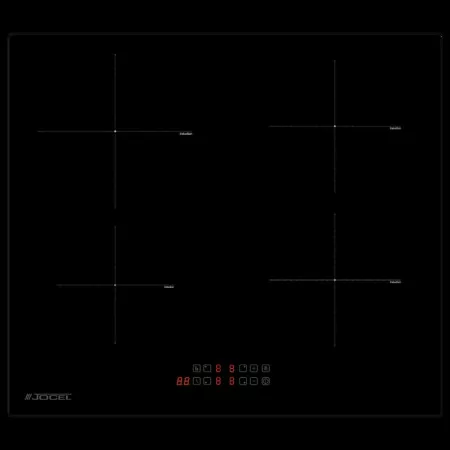 Placa de Inducción Jocel 4 Zonas – 60 cm – Função Booster
