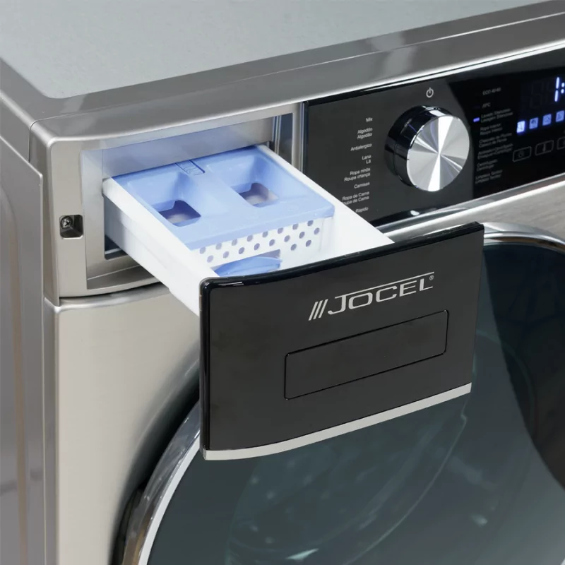 Lavadora Jocel 10Kg – 1400rpm Inverter - Inox - Lavagem Inteligente con Motor Inverter