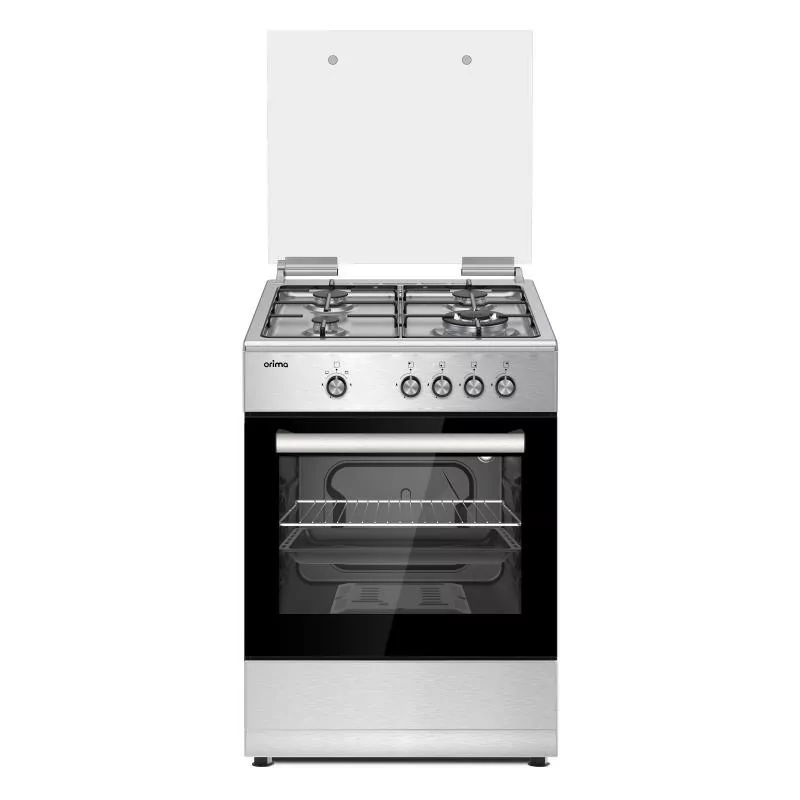 Cocina Orima OR-650-X (4 Quemadores Gas - Inox - Horno a Gas 55L)