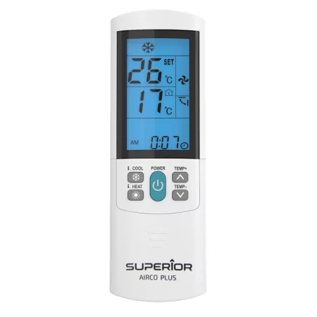 Superior Electronics Comando Ar Condicionado Universal AirCo Plus - Compatibilidade 4000+ Códigos Display Retroiluminado