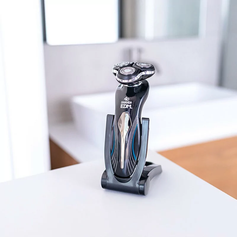 EDM Rechargeable Electric Shaver – 3-Blade Triple Floating System
