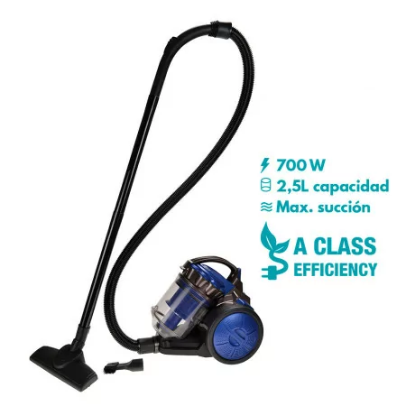 Aspirador Sem Saco EDM 2,5 L - Multiciclónico 79dB - 700 W Azul - Classe A