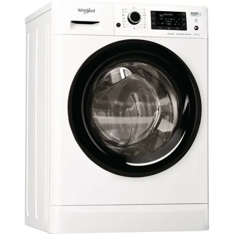 Máquina de Lavar e Secar Roupa Whirlpool FWDD 1071682 (10kg/7kg - 1600rpm - Classe E)