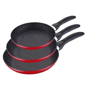 Set of 3 Red & Marble San...