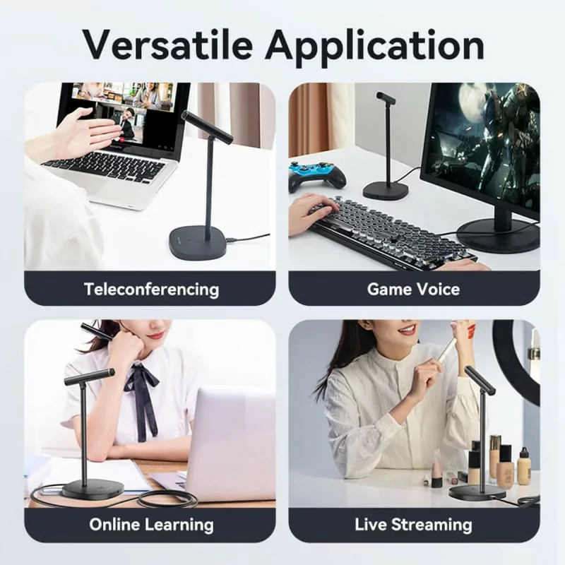 Microfone Desktop Vention USB-C Omnidirecional - NCCB0