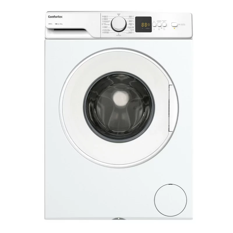 Máquina de Lavar Roupa Confortec - (8KG - 1000RPM - Classe D - Branca) - CF8010L