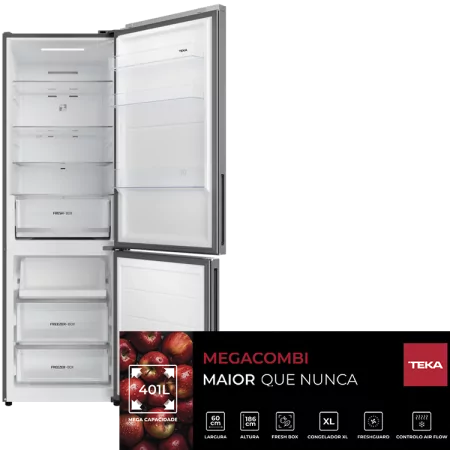 Frigorífico Combinado Teka 401L - RBF54650SS