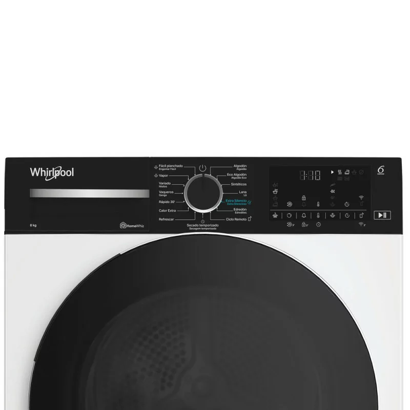 Máquina de Secar Whirlpool 8kg - Bomba de Calor Wi-Fi - Classe B - C WD 85M WBR SPT