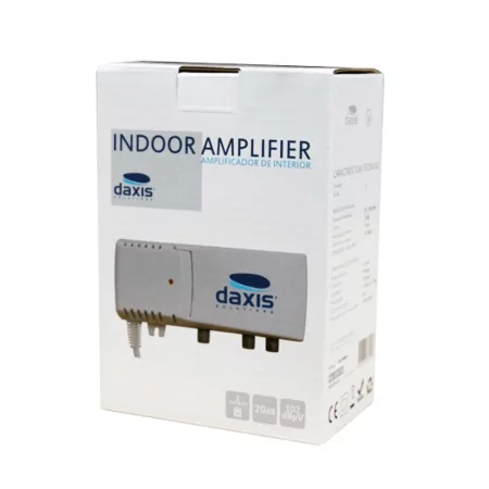 Amplificador Interior 2 Saídas con via Retorno Daxis