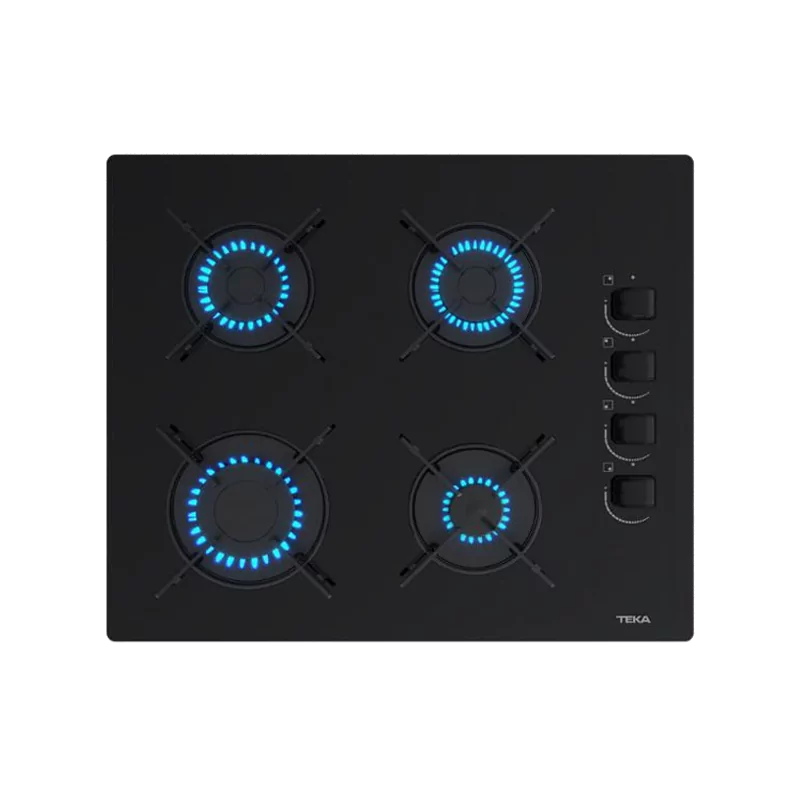Teka GBE 64002 XBA BK Placa Gas 4 Zonas Vidro Negro Teka GBE 64002 XBA BK Placa Gas 4 Zonas Vidro Negro