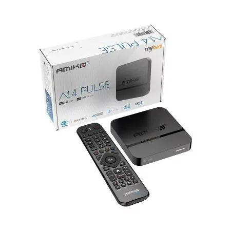 Amiko A14 Pulse - 2GB/8GB - Android 9 - Dual Band - IPTV - MyTV3 - 4K