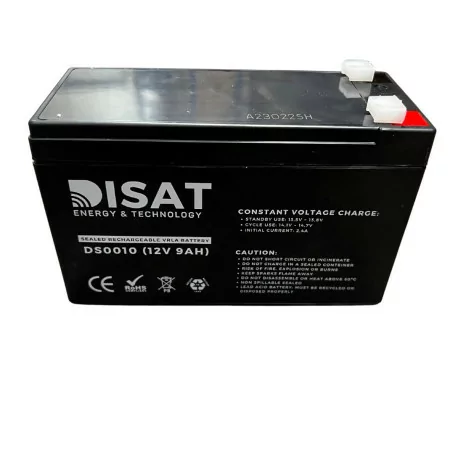 Bateria de chumbo 12V, 9AH, F1 (151mm x 65mm x 100mm) DISAT