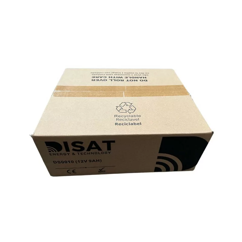 Bateria de chumbo 12V, 9AH, F1 (151mm x 65mm x 100mm) DISAT
