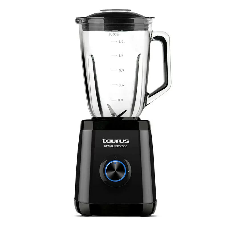 Licuadoraa Taurus Optima Nero 1500W - Jarro Vidro 1,5L