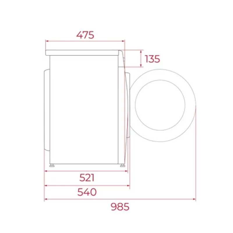 Lavadora de Ropa Teka - (8Kg - 14 Programas - Clase A - Blanca) - C WMK 70840 WH