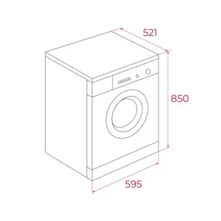 Teka 8kg Washing Machine T Inverter Motor Class C WMK 70840 WH