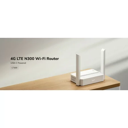 4G LTE Wi-Fi Router Cudy N300 - LT300