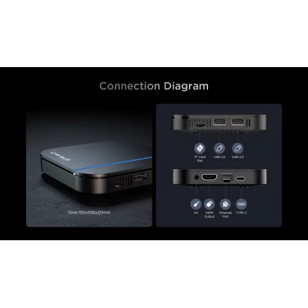 GigaBlue UHD X2 PRO 4K - 4GB/32GB - Android 12 - Box IPTV - (OTT Media Streamer, Stalker) - Wi-Fi 6