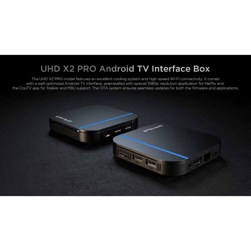 GigaBlue UHD X2 PRO 4K - 4GB/32GB - Android 12 - Box IPTV - (OTT Media Streamer, Stalker) - Wi-Fi 6