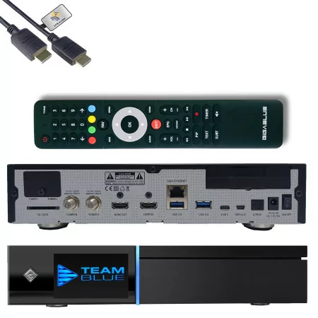 Gigablue HD Quad 4K PRO - Enigma 2 - Satélite - (2x DVB-S2x FBC Tuner - Wi-Fi - Bluetooth - PVR)