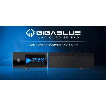 Gigablue HD Quad 4K PRO - Enigma 2 - Satélite - (2x DVB-S2x FBC Tuner - Wi-Fi - Bluetooth - PVR)