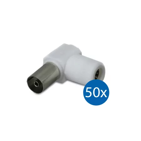 IEC RF Connectors 90º Curve Female Rover 50 unit Bag