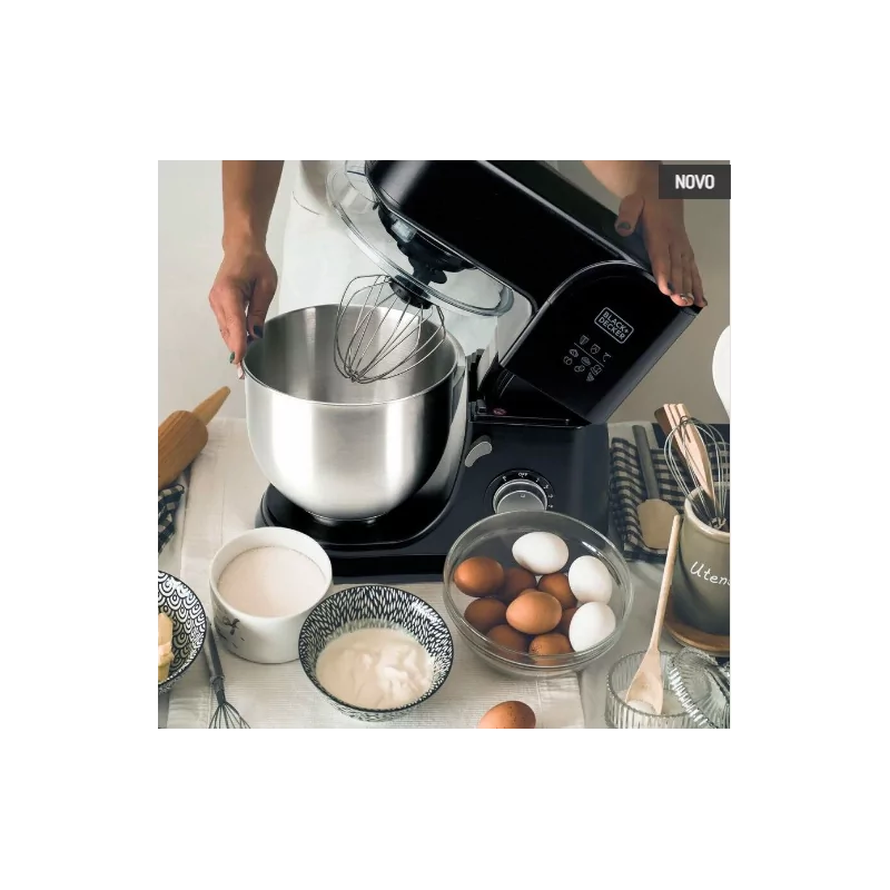 Black+Decker Kitchen Robot 1000W 5.2L 8 Speeds - BXKM1001E