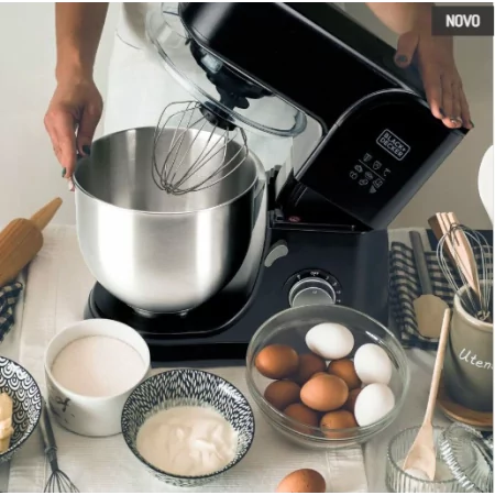 Robot de Cozinha Black+Decker 1000W 5,2L 8 Velocidades - BXKM1001E