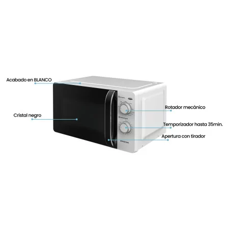 Microondas Infiniton MW-GW2090 (20 L - Com Grill - Branco)