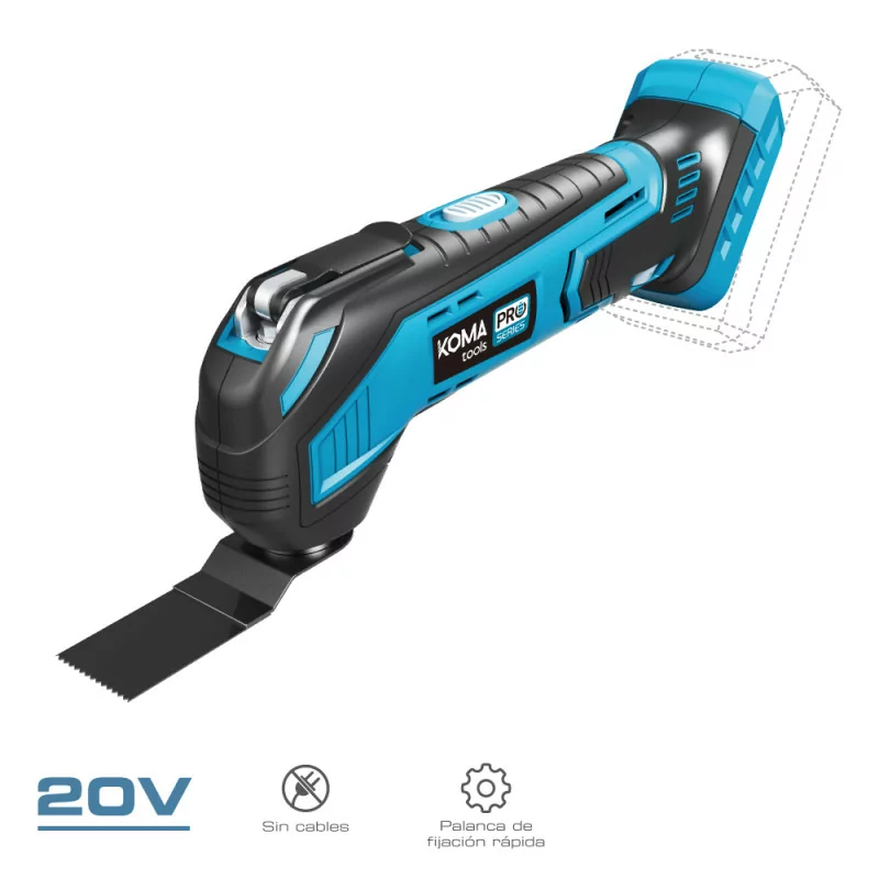 Koma Tools Multi-Ferramenta Oscilante 08765 20V Sem Fio