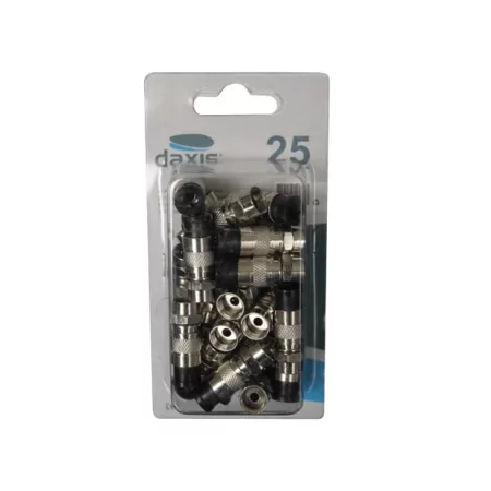 Ficha Tipo F Compressão p/cabo RG5 Daxis (25 unid.)