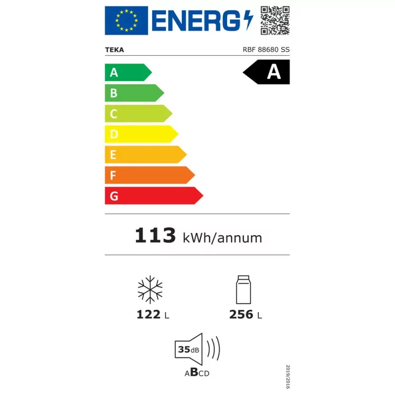 Frigorífico Combinado Teka 508L - RBF88680DSS