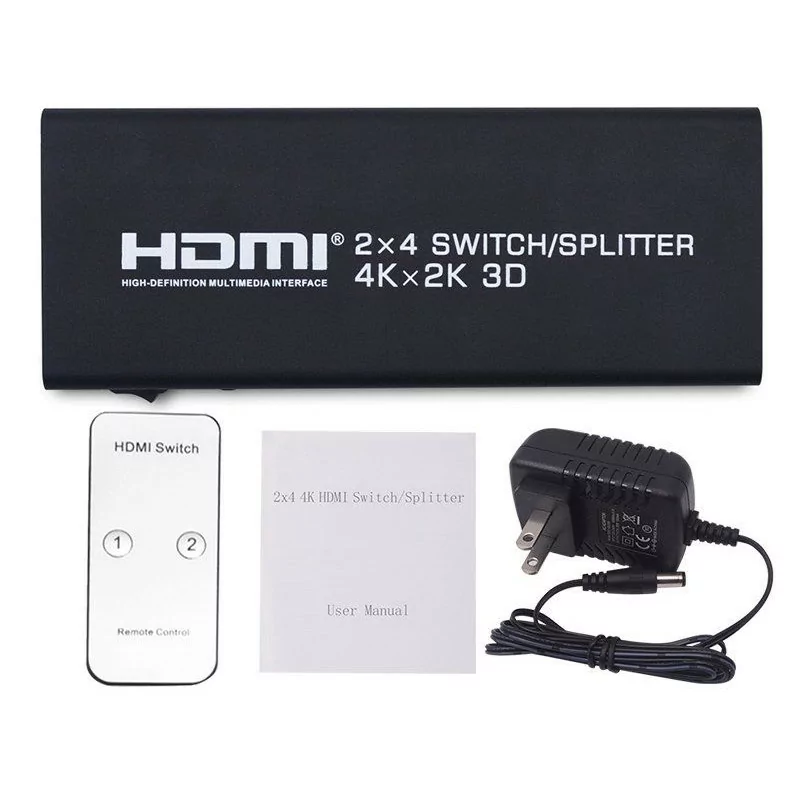 Spliter/Switch HDMI 2X4 - KHS04