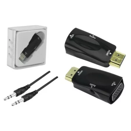 Conversor HDMI para VGA e áudio