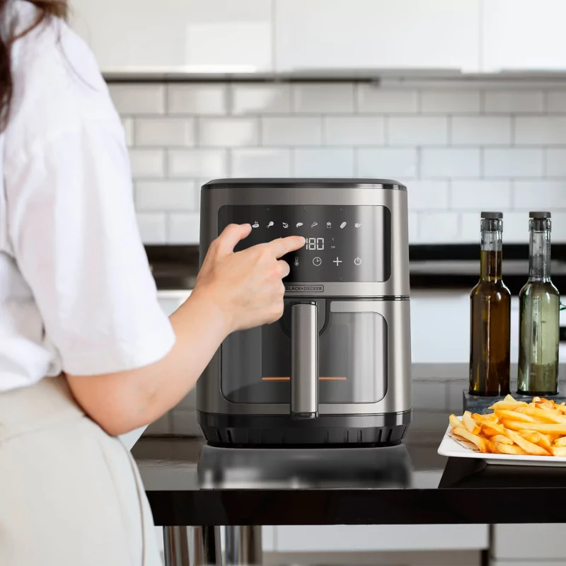 Black+Decker Air Fryer - 6.5 Liters 1600W - BXAF2501E - Oil-Free Fryer