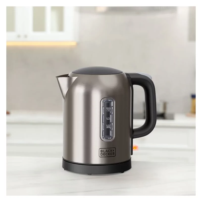 Jarro Eléctrico Black+Decker 2200W 1L - Inox - BXKE2207E