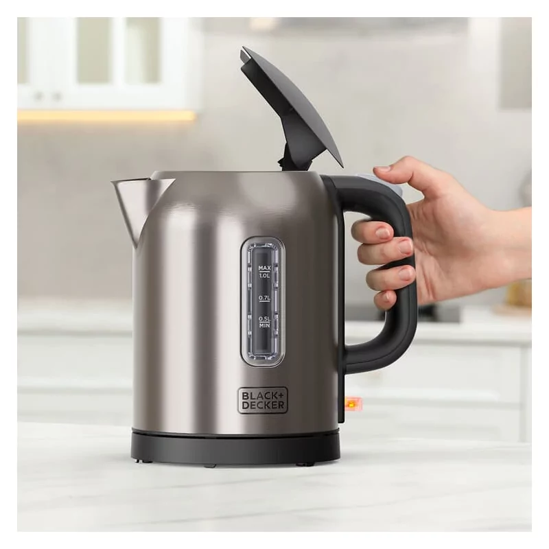 Jarro Eléctrico Black+Decker 2200W 1L - Inox - BXKE2207E