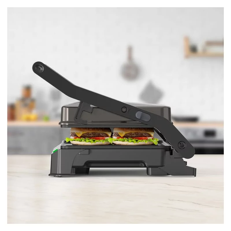 Grelhador Black+Decker 1000W - Abertura 180º - Placas Antiaderentes - BXGR1001E