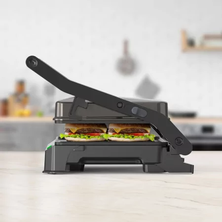 Grelhador Black+Decker 1000W - Abertura 180º - Placas Antiaderentes - BXGR1001E