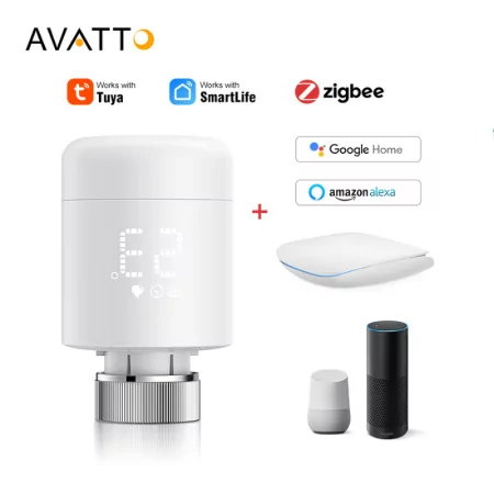 Avatto TRV06 Smart Thermostatic Radiator Valve Zigbee 3.0 White