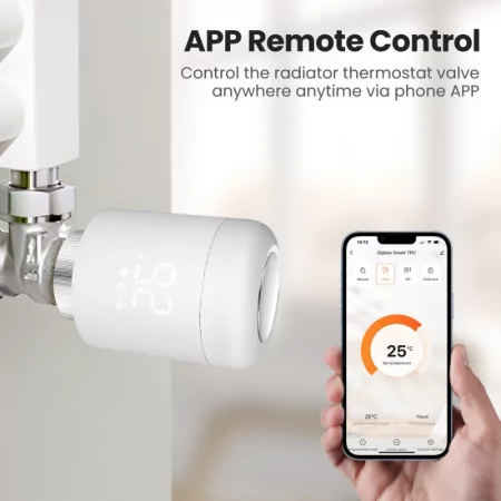 Válvula Termostática Inteligente Avatto TRV06 Zigbee 3.0 Blanca