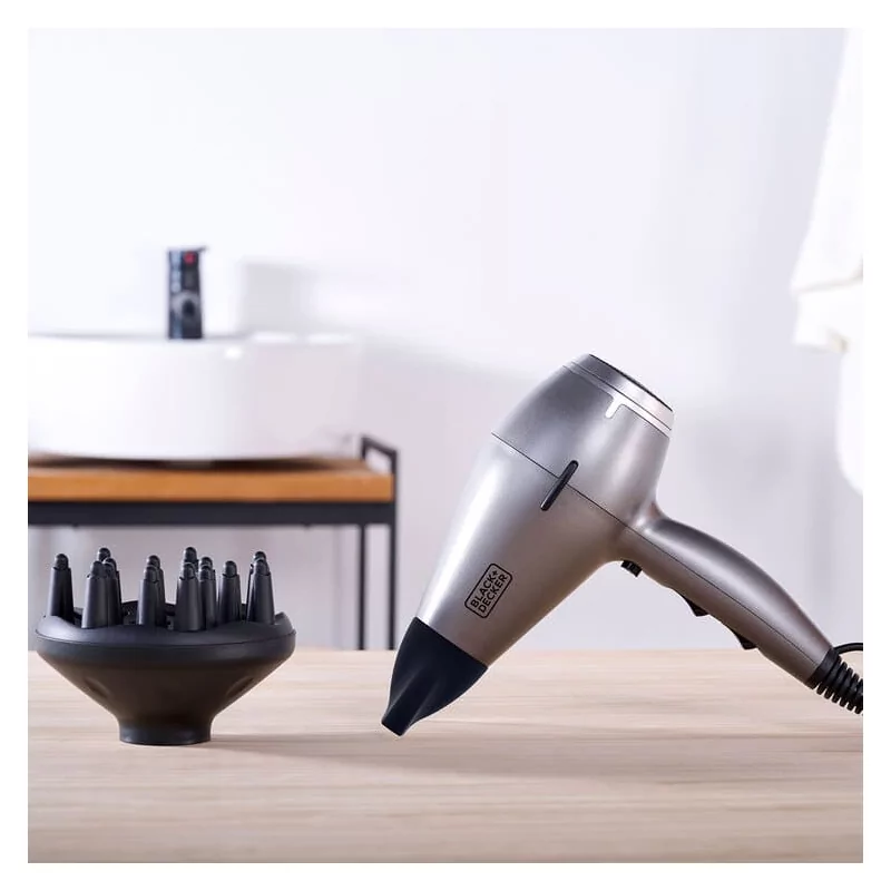 Black+Decker Ionic Hair Dryer - 2400W AC Motor - BXHDA2400E