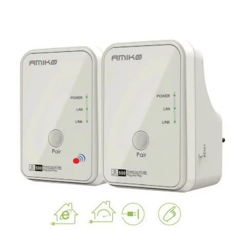 Powerline Amiko - PLN-502 - (500 Mbit/s)