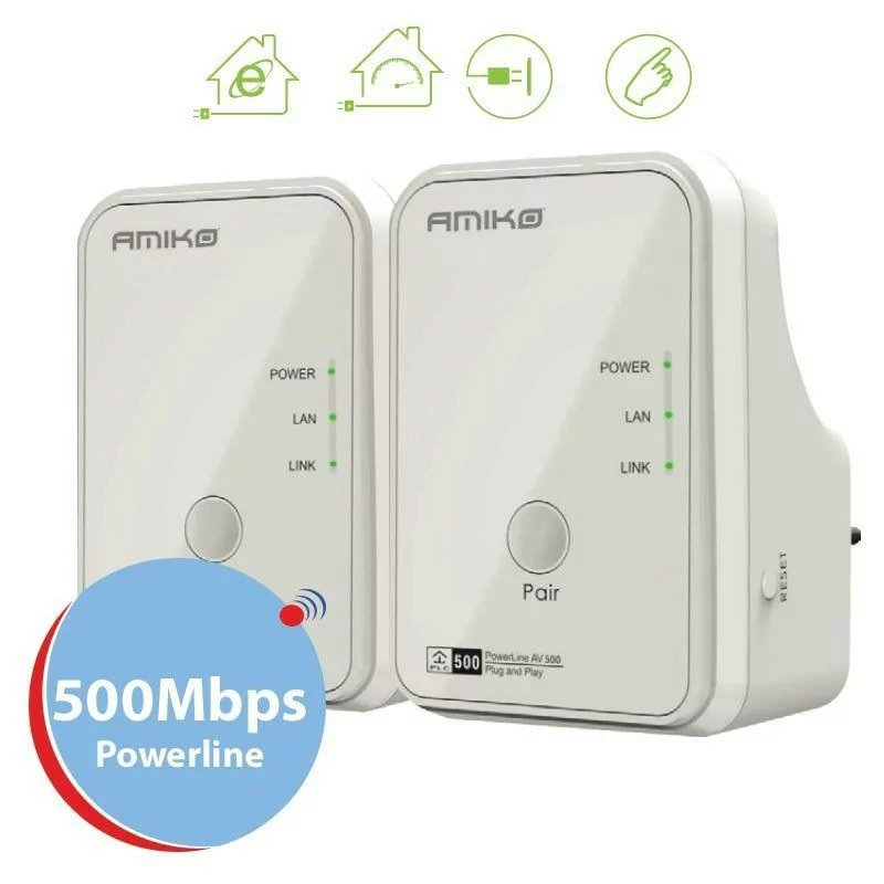 Powerline Amiko - PLN-502 - (500 Mbit/s)